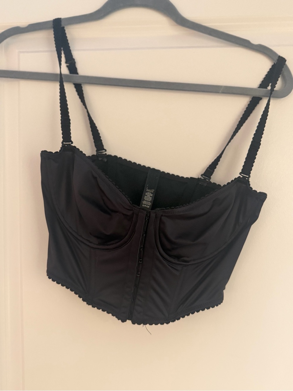 SKIMS Silk Crop Corset Top